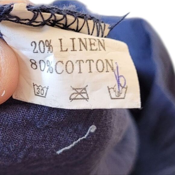 Unbranded Women's Dusty Blue Linen Blend Jumpsuit Size 2XL - Picture 4 of 5